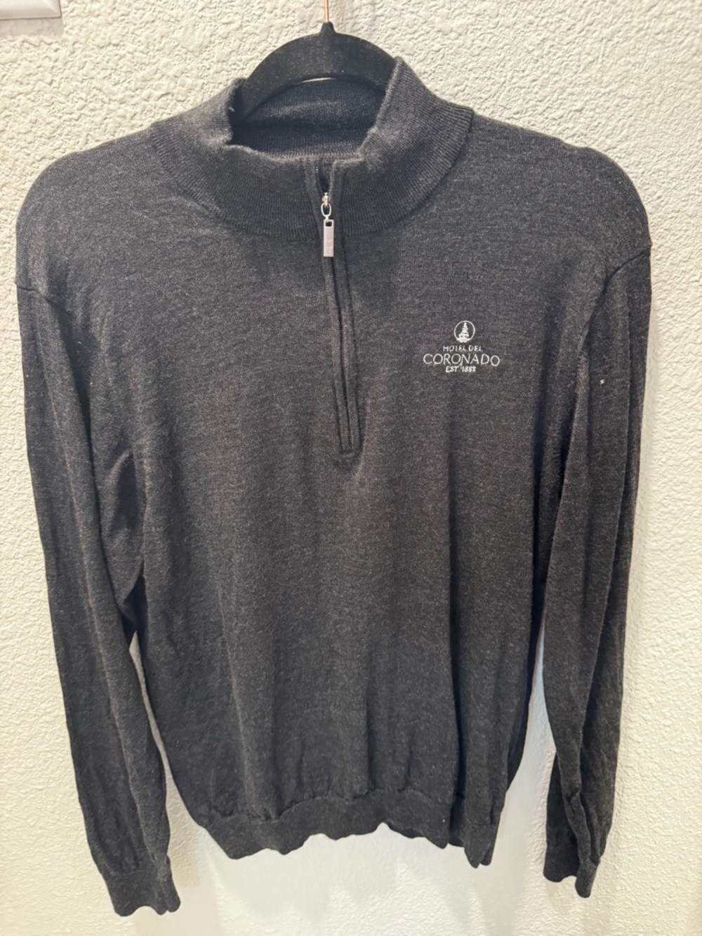 Peter Millar Coronado Half-Zip Sweater - Charcoal